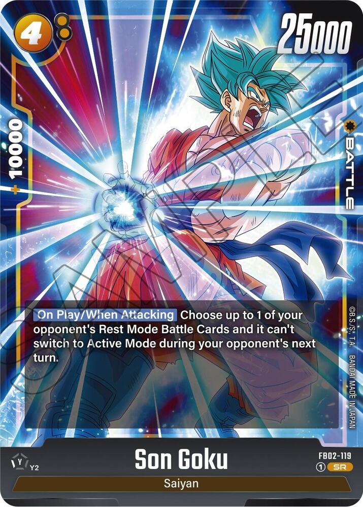 Son Goku FB02-119 card from Blazing Aura