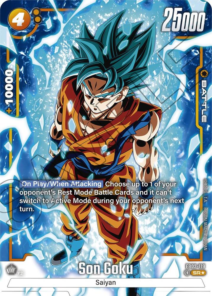Son Goku (Alternate Art) FB02-119 card from Blazing Aura