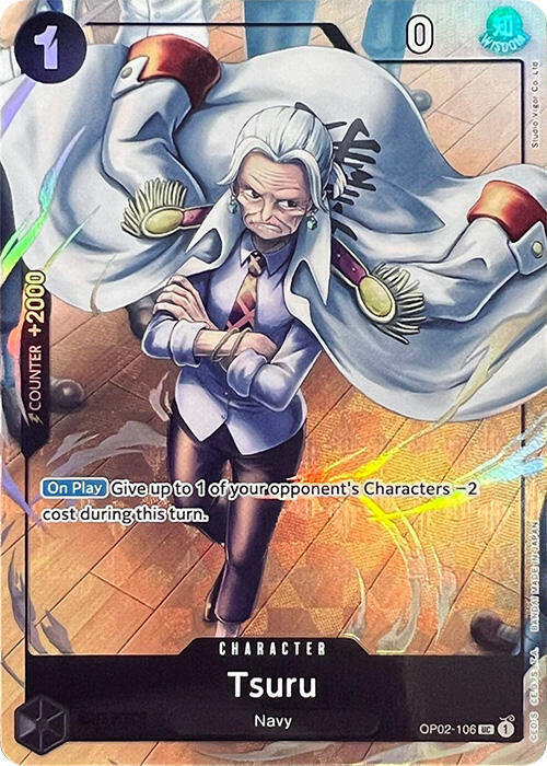 Tsuru (Premium Card Collection -Best Selection Vol. 1-) OP02-106 card from One Piece Promotion Cards