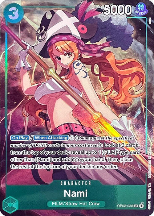 Nami (Premium Card Collection -Best Selection Vol. 1-) OP02-036 card from One Piece Promotion Cards
