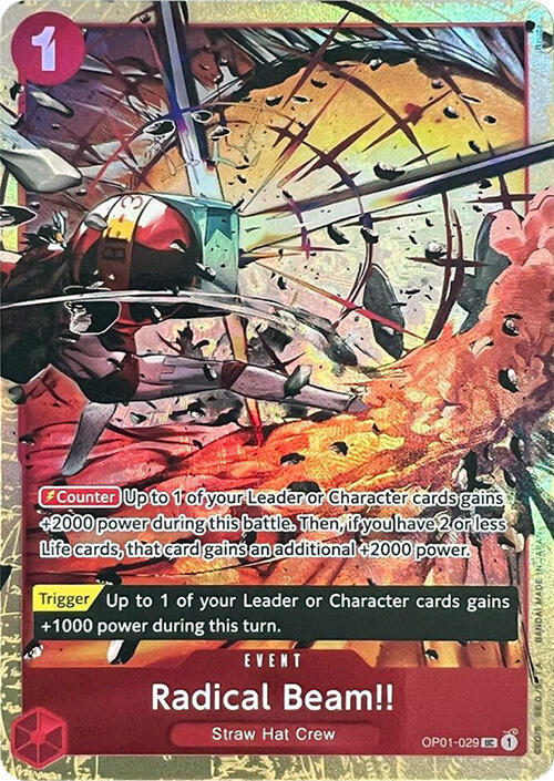 Radical Beam!! (Premium Card Collection -Best Selection Vol. 1-) OP01-029 card from One Piece Promotion Cards
