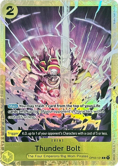 Thunder Bolt (Premium Card Collection -Best Selection Vol. 1-) OP03-121 card from One Piece Promotion Cards
