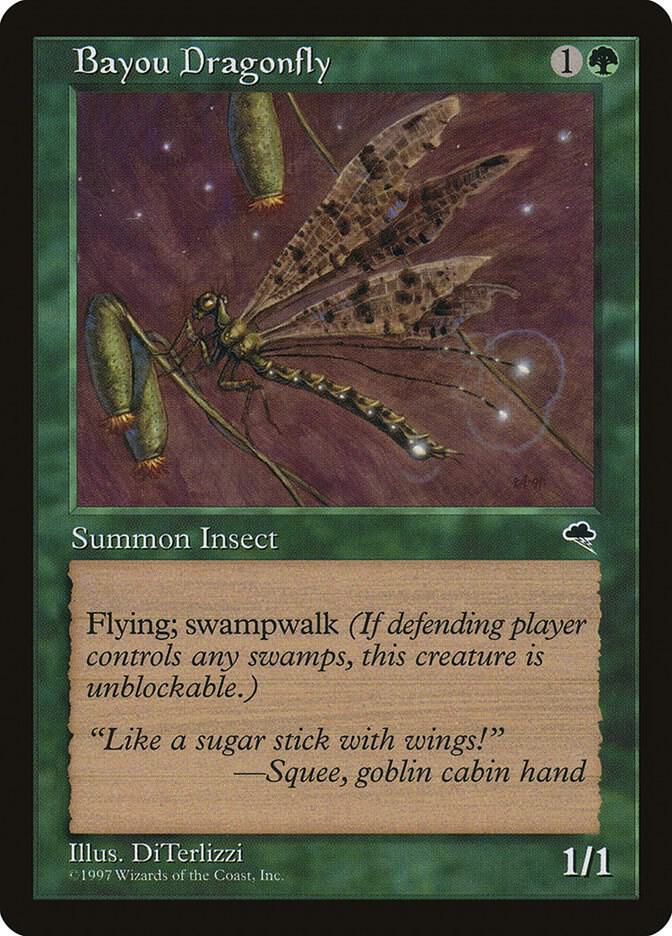 Bayou Dragonfly 215 card from Tempest