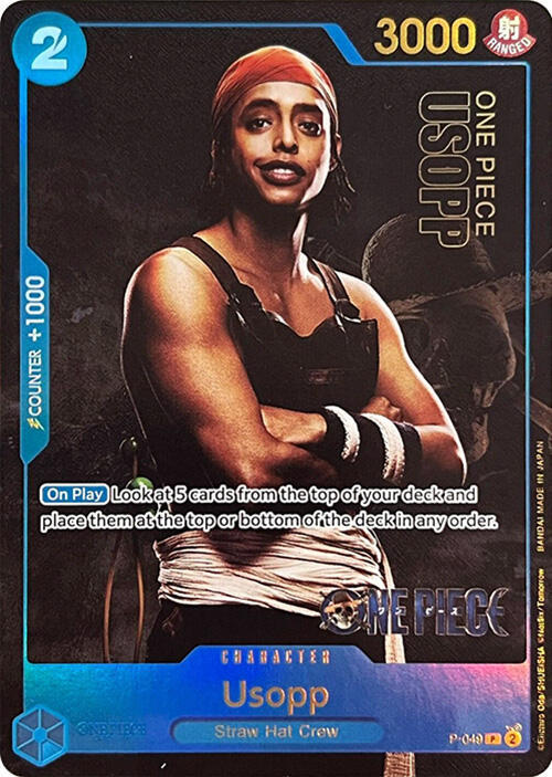 Usopp (Premium Card Collection -Live Action Edition-) P-049 card from One Piece Promotion Cards