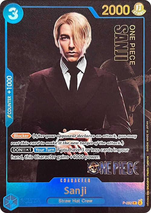 Sanji (Premium Card Collection -Live Action Edition-) P-050 card from One Piece Promotion Cards
