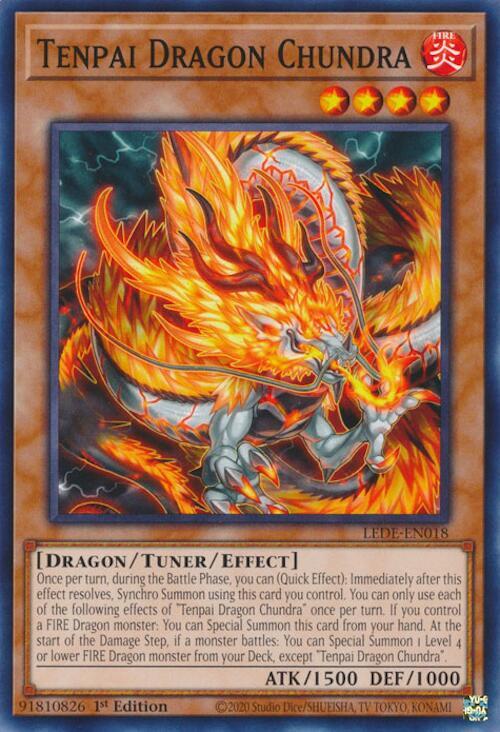 Tenpai Dragon Chundra LEDE-EN018 card from Legacy of Destruction