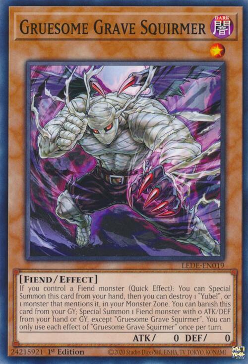 Gruesome Grave Squirmer LEDE-EN019 card from Legacy of Destruction