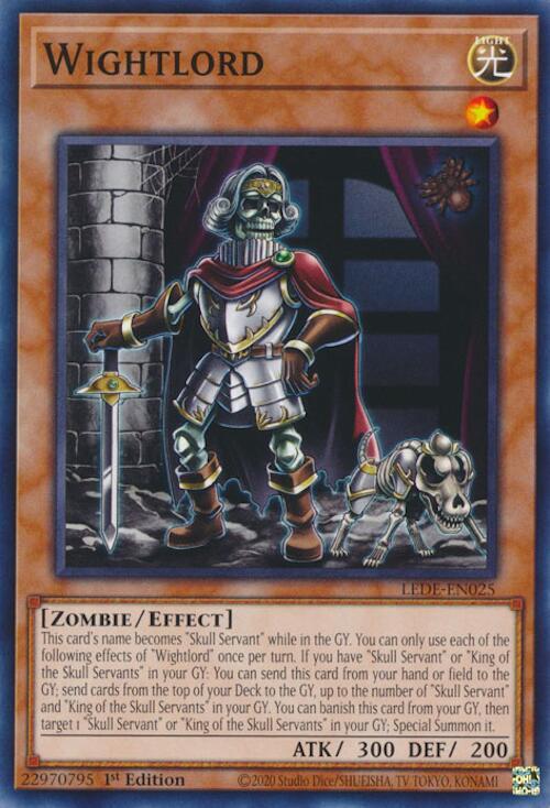 Wightlord LEDE-EN025 card from Legacy of Destruction