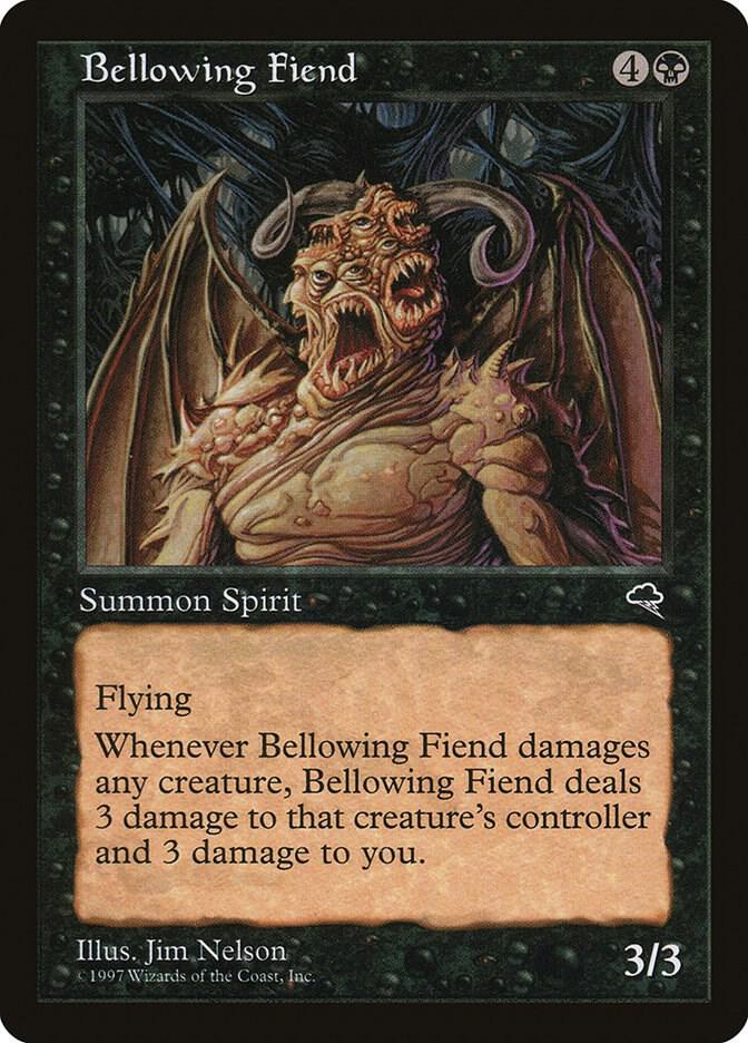 Bellowing Fiend 108 card from Tempest