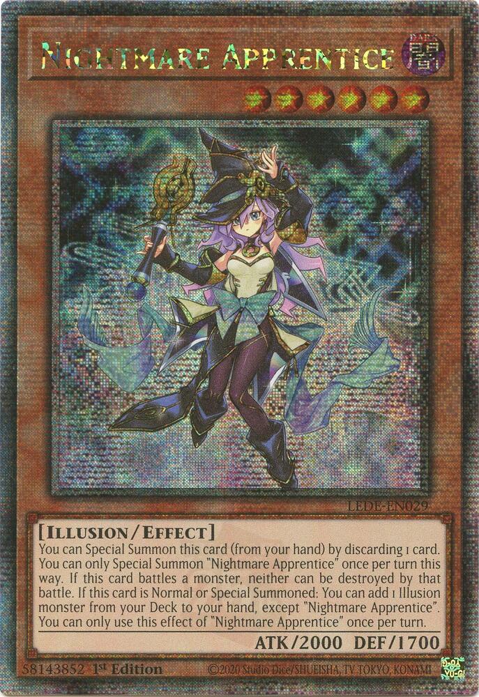 Nightmare Apprentice (Quarter Century Secret Rare) LEDE-EN029 card from Legacy of Destruction