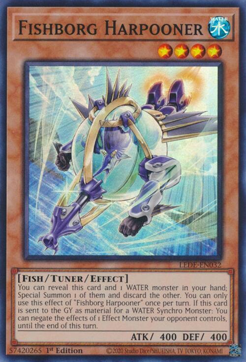 Fishborg Harpooner LEDE-EN032 card from Legacy of Destruction