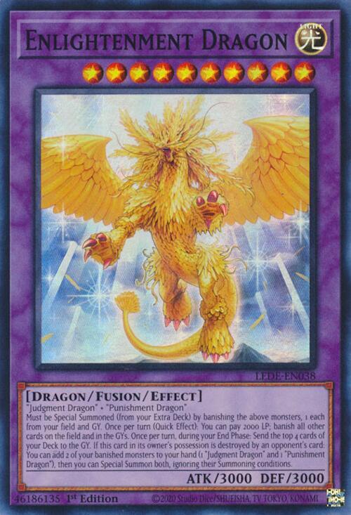 Enlightenment Dragon LEDE-EN038 card from Legacy of Destruction