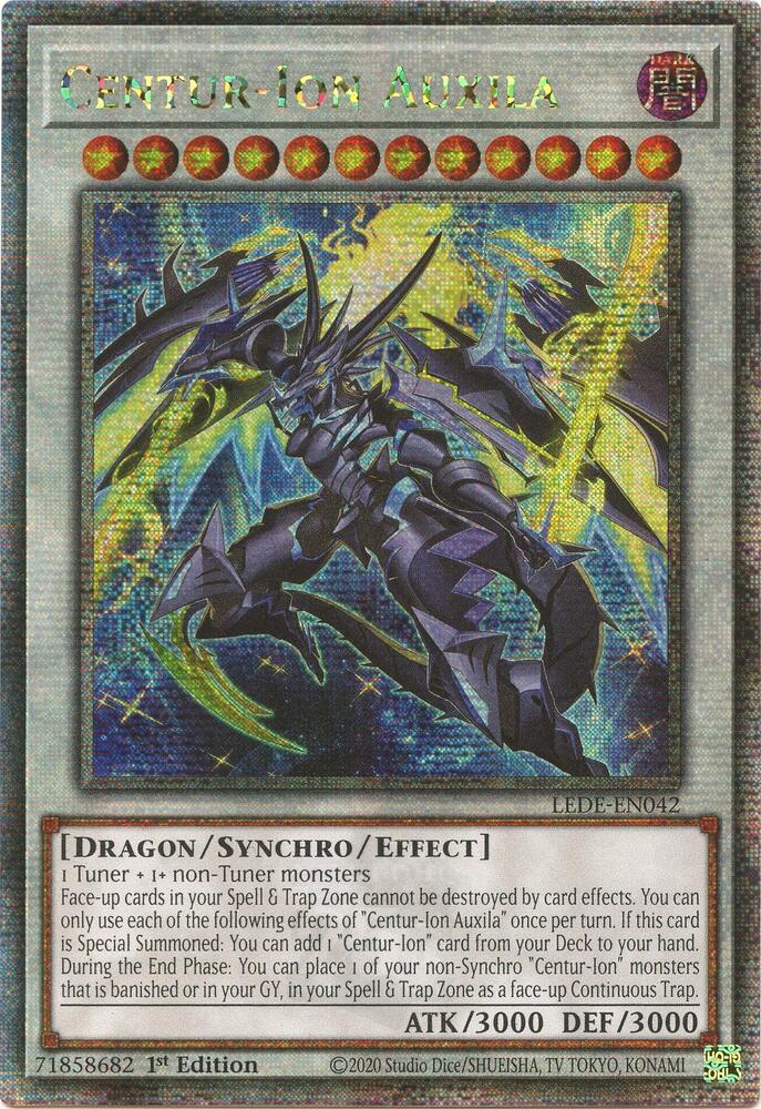 Centur-Ion Auxila (Quarter Century Secret Rare) LEDE-EN042 card from Legacy of Destruction