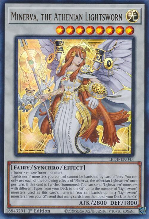 Minerva, the Athenian Lightsworn LEDE-EN043 card from Legacy of Destruction