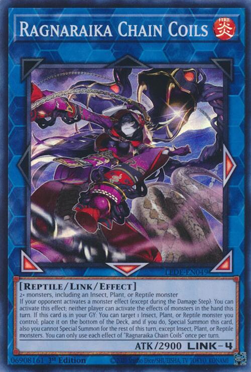 Ragnaraika Chain Coils LEDE-EN049 card from Legacy of Destruction