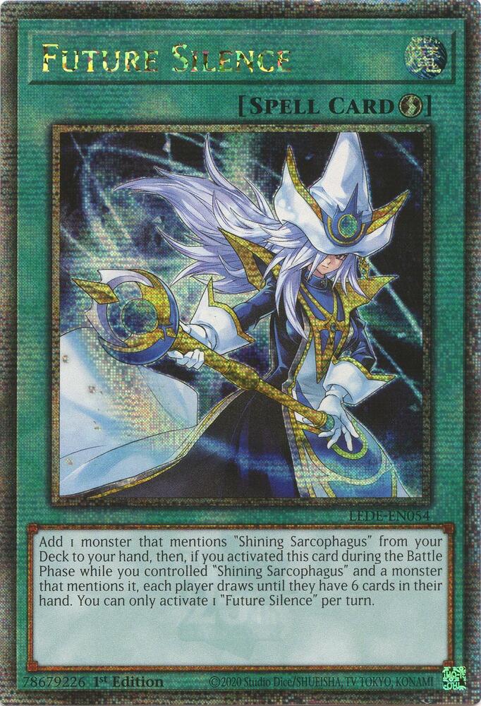 Future Silence (Quarter Century Secret Rare) LEDE-EN054 card from Legacy of Destruction