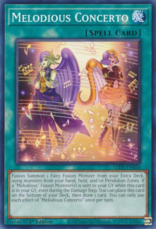 Melodious Concerto LEDE-EN056 card from Legacy of Destruction