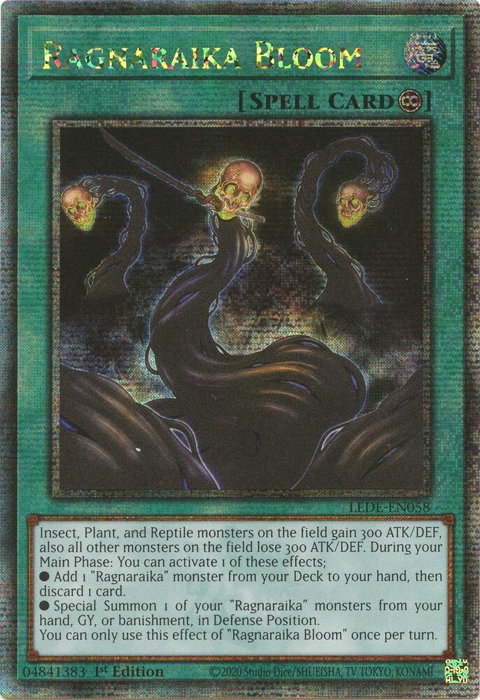 Ragnaraika Bloom (Quarter Century Secret Rare) LEDE-EN058 card from Legacy of Destruction