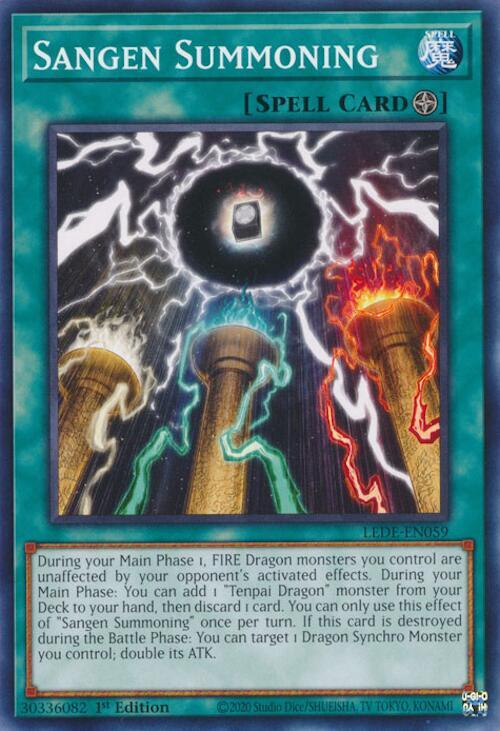 Sangen Summoning LEDE-EN059 card from Legacy of Destruction