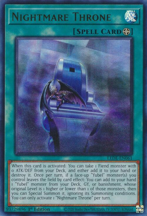 Nightmare Throne LEDE-EN061 card from Legacy of Destruction