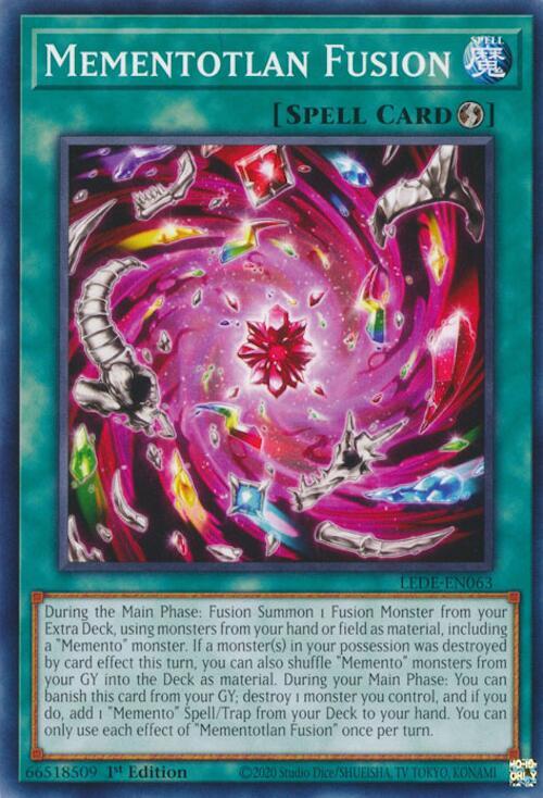 Mementotlan Fusion LEDE-EN063 card from Legacy of Destruction