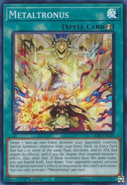 Metaltronus LEDE-EN069 card from Legacy of Destruction
