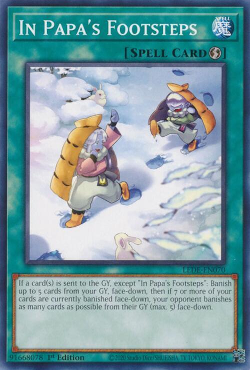 In Papa's Footsteps LEDE-EN070 card from Legacy of Destruction