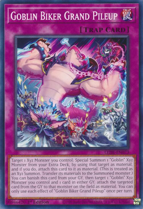 Goblin Biker Grand Pileup LEDE-EN073 card from Legacy of Destruction