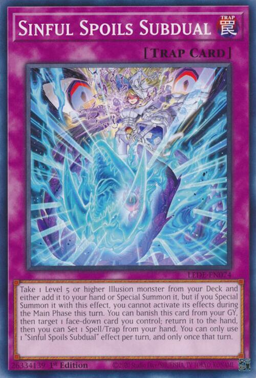 Sinful Spoils Subdual LEDE-EN074 card from Legacy of Destruction