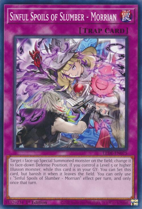 Sinful Spoils of Slumber - Morrian LEDE-EN075 card from Legacy of Destruction