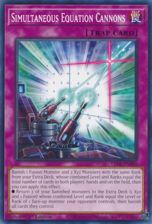 Simultaneous Equation Cannons LEDE-EN080 card from Legacy of Destruction