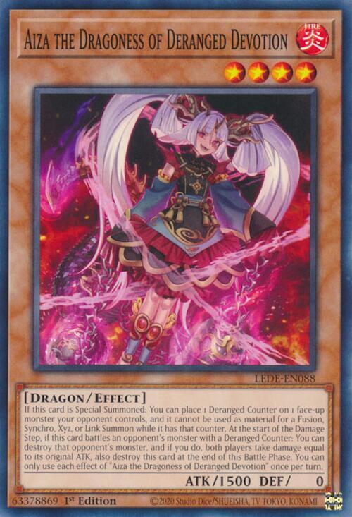Aiza the Dragoness of Deranged Devotion LEDE-EN088 card from Legacy of Destruction