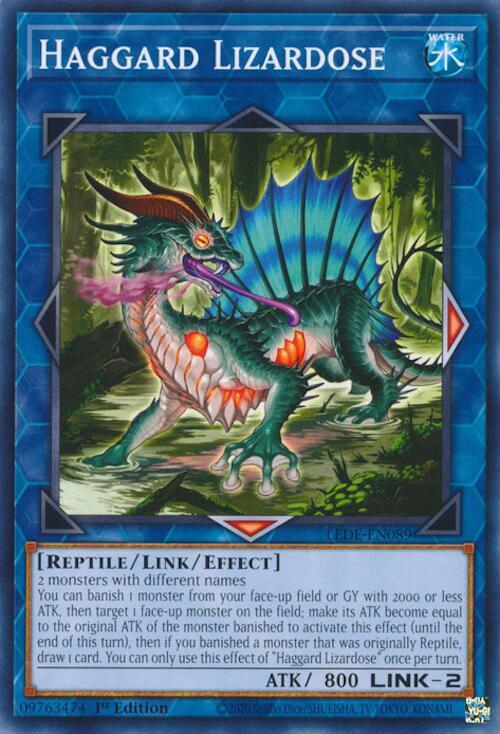 Haggard Lizardose LEDE-EN089 card from Legacy of Destruction