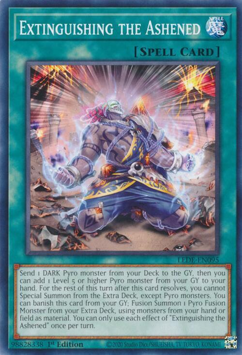 Extinguishing the Ashened LEDE-EN095 card from Legacy of Destruction