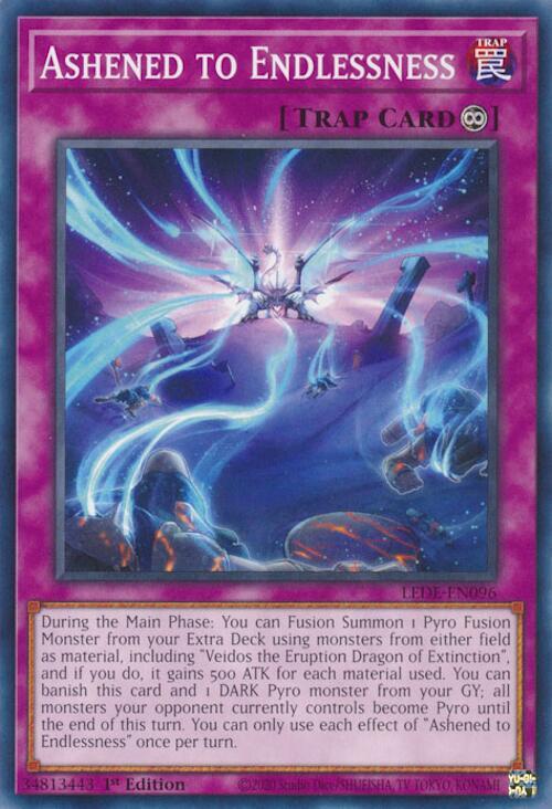 Ashened to Endlessness LEDE-EN096 card from Legacy of Destruction