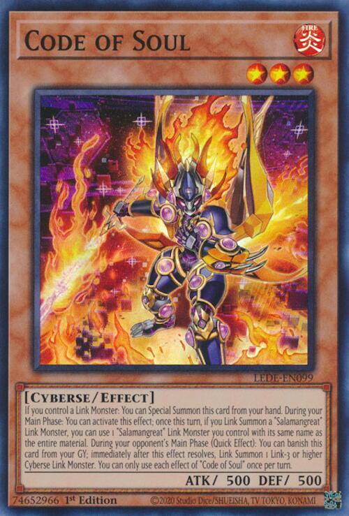 Code of Soul LEDE-EN099 card from Legacy of Destruction