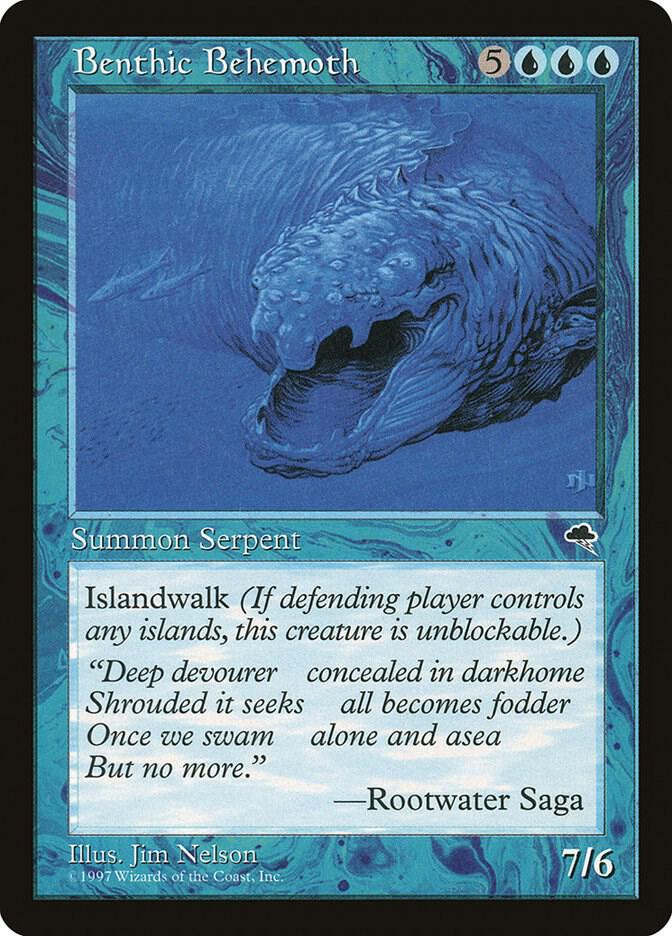 Benthic Behemoth 54 card from Tempest