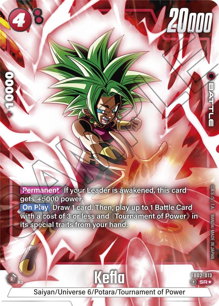 Kefla (Alternate Art) FB02-013 card from Blazing Aura