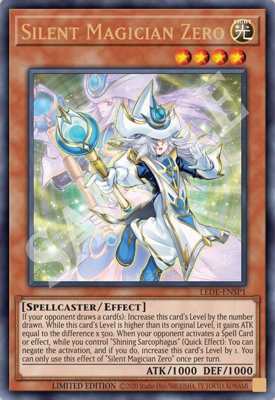 Silent Magician Zero LEDE-ENSP1 card from Legacy of Destruction