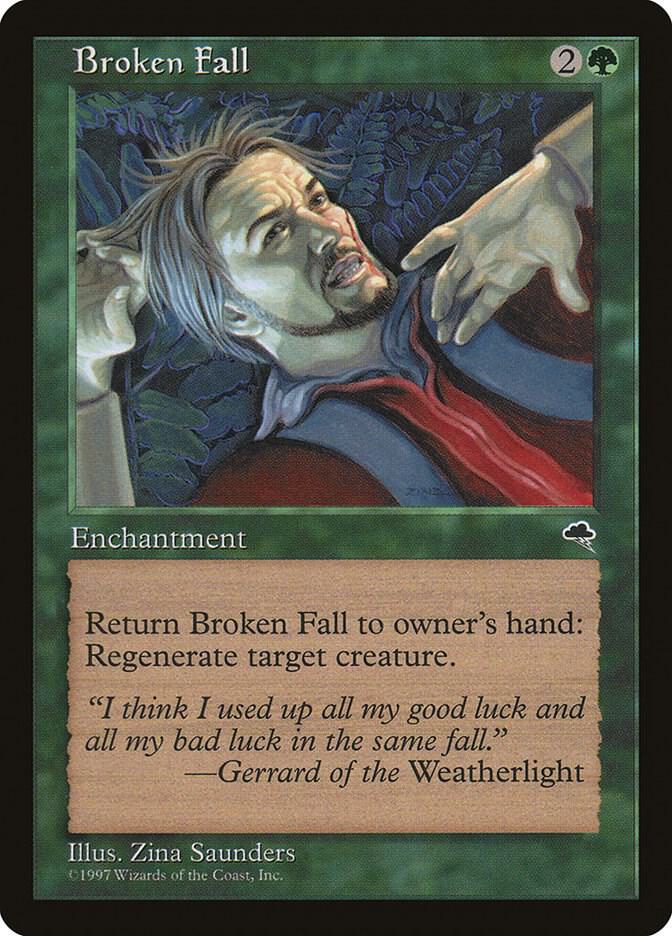 Broken Fall 216 card from Tempest