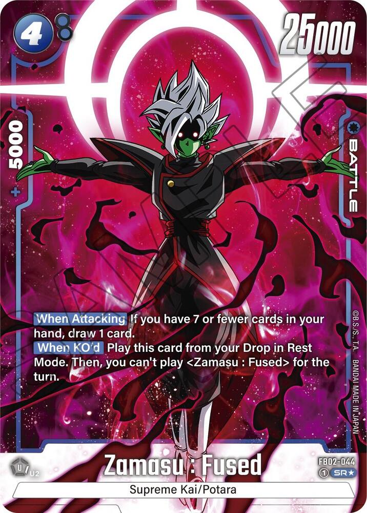 Zamasu : Fused (Alternate Art) FB02-044 card from Blazing Aura