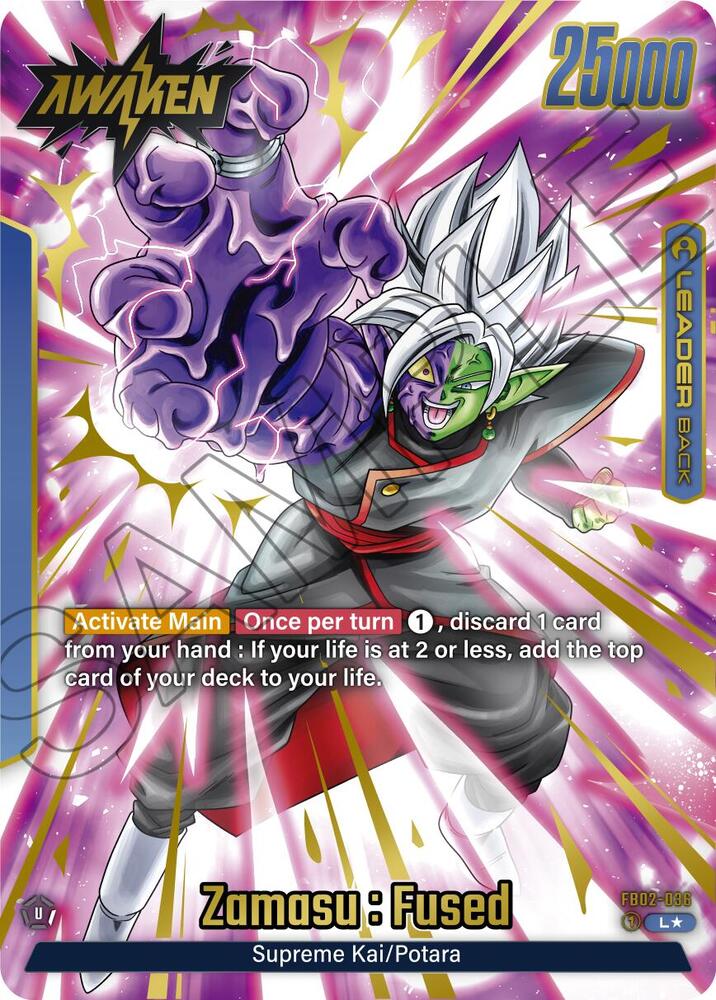 Zamasu : Fused (Alternate Art) FB02-036 card from Blazing Aura