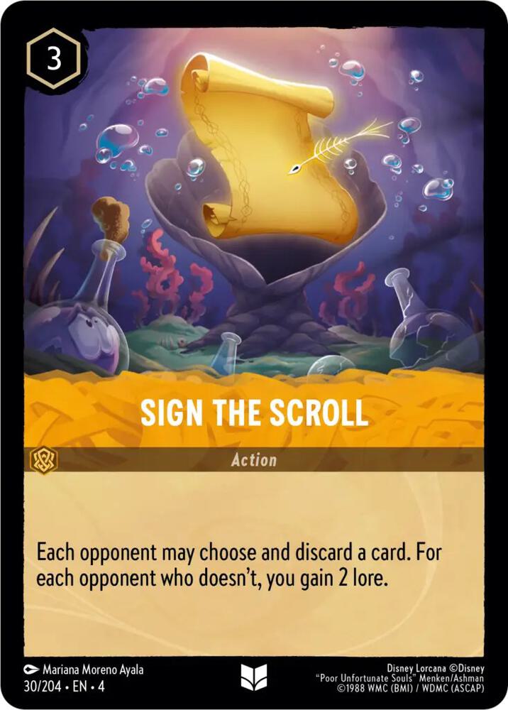 Sign the Scroll 30/204 card from Ursula's Return