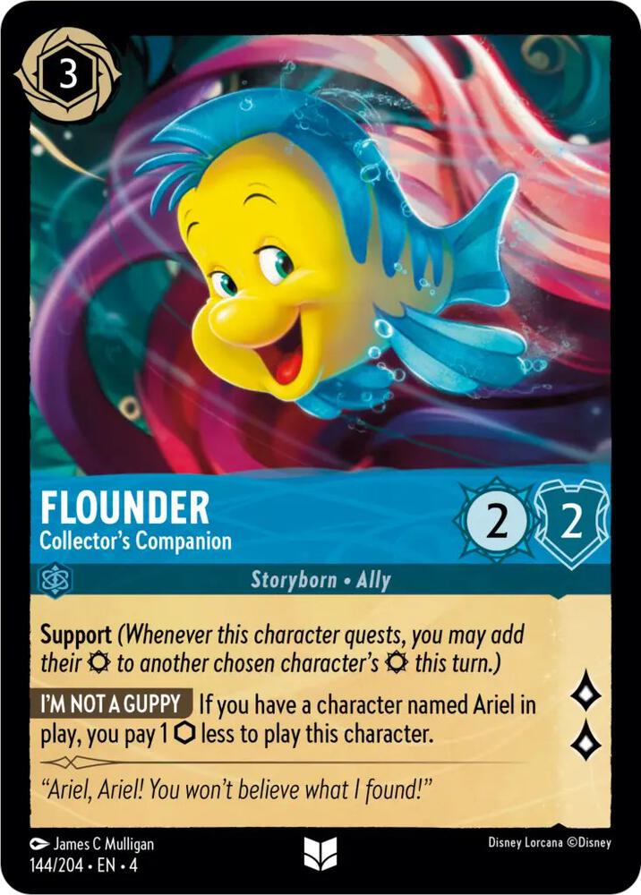 Flounder - Collector's Companion 144/204 card from Ursula's Return