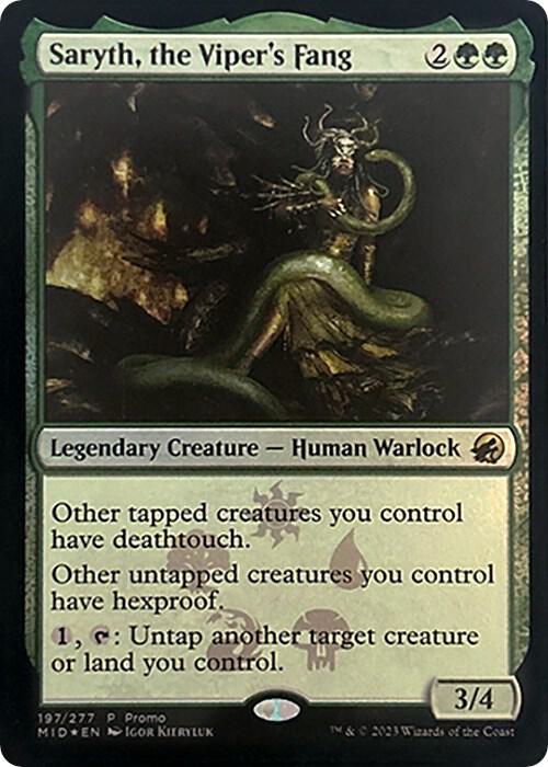 Saryth, the Viper's Fang 197 card from Media Promos