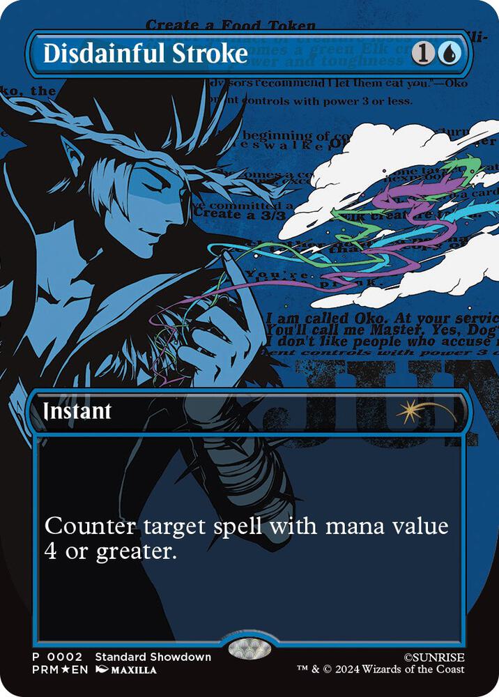 Disdainful Stroke 2 card from Standard Showdown Promos