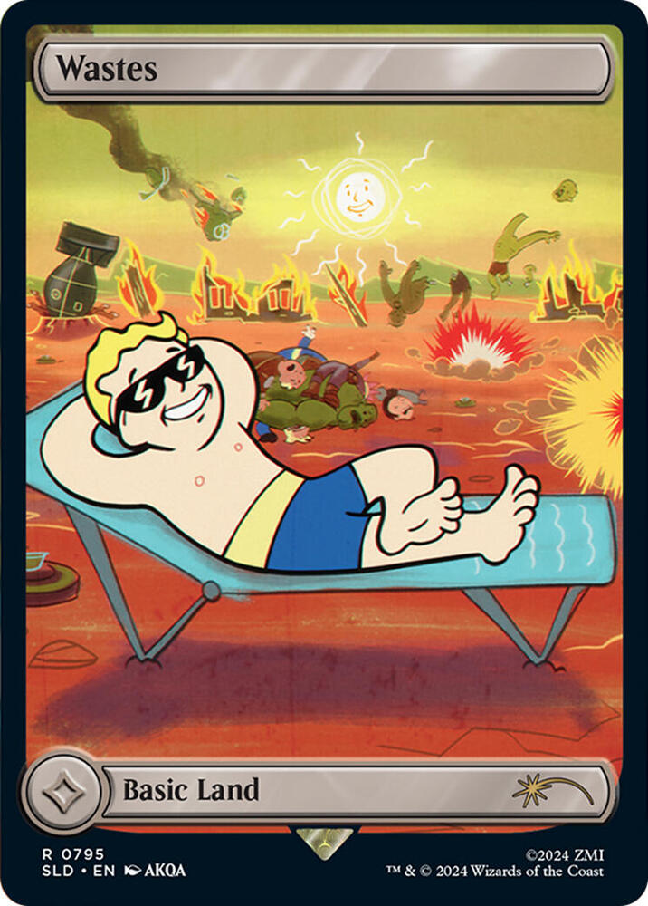 Wastes - Full Art (Rainbow Foil) 795 card from Secret Lair Drop Series