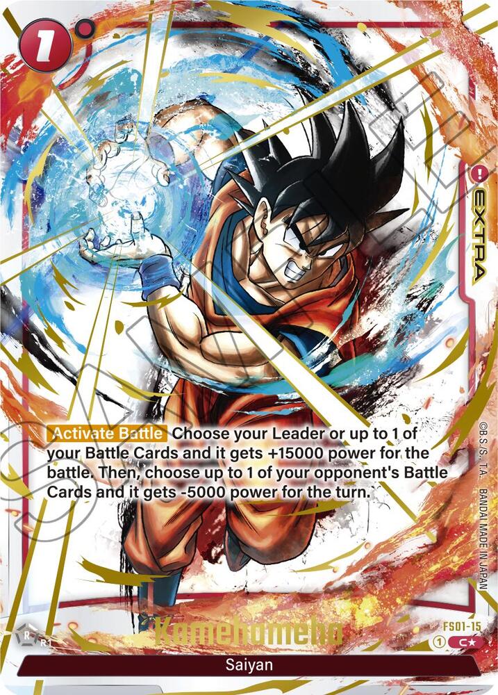 Kamehameha (Alternate Art) FS01-15 card from Starter Deck 1: Son Goku Alternate Art Reprints