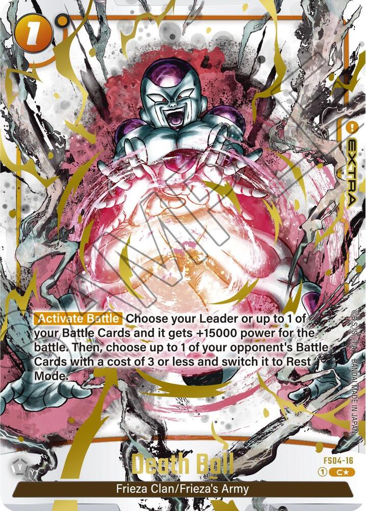 Death Ball (Alternate Art) FS04-16 card from Starter Deck 4: Frieza Alternate Art Reprints