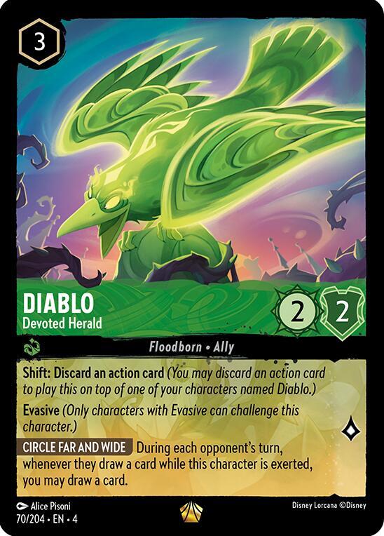 Diablo - Devoted Herald 70/204 card from Ursula's Return